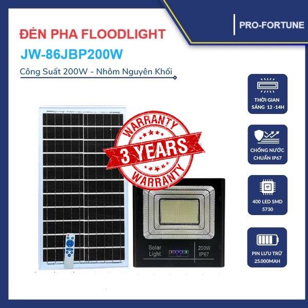 ĐÈN PHA NGOÀI TRỜI 200W JW-86JBP200W